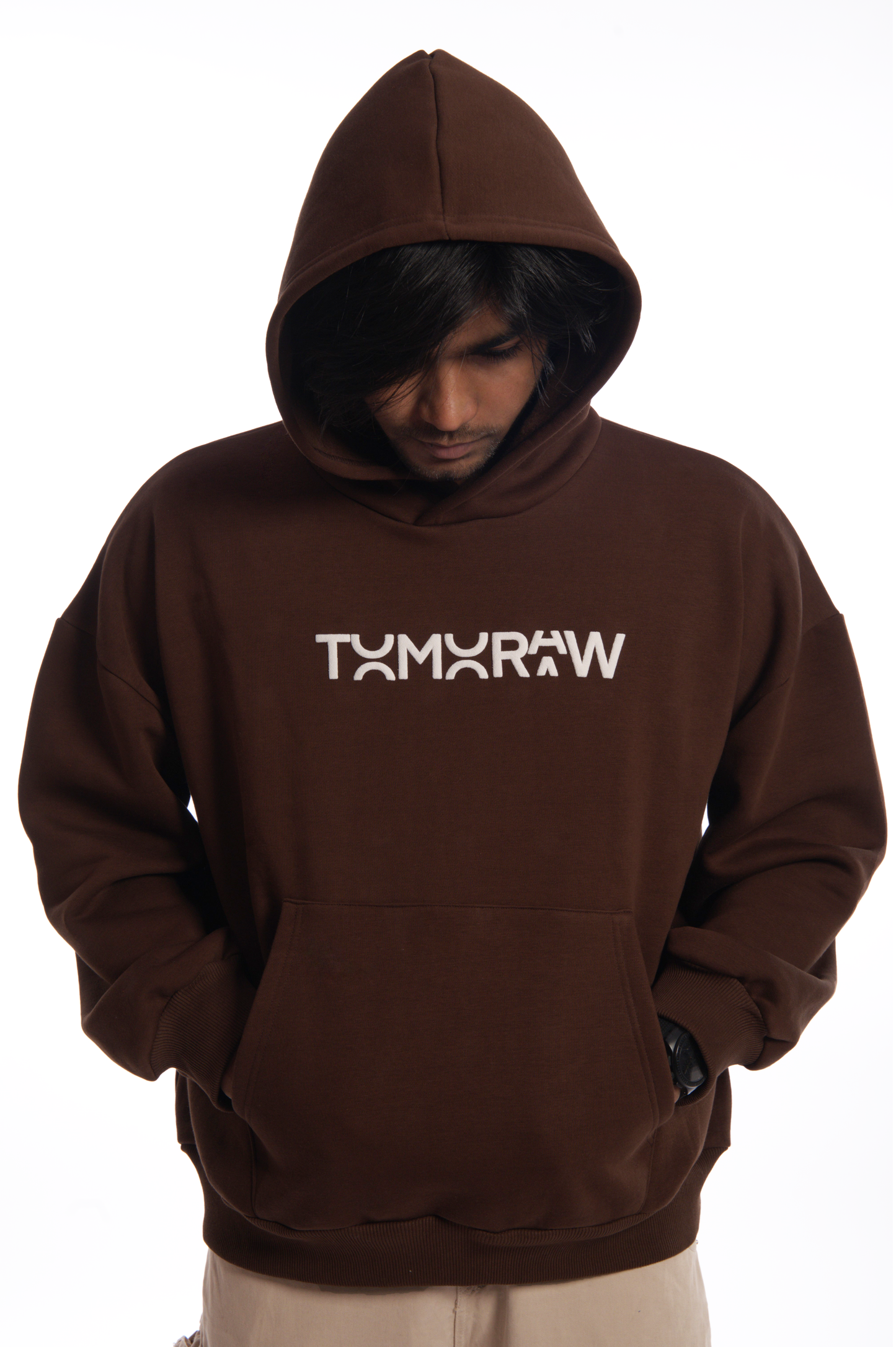 Dark Brown Oversized Hoodie| Join The Cult | Winter Arc